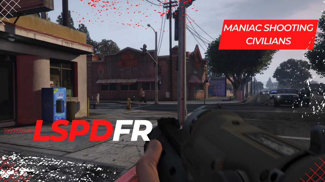 GTA5 - LSPDFR Episode 15 -  Civilian Opens Fire on Other Civilians | Rushing to Assist an Officer