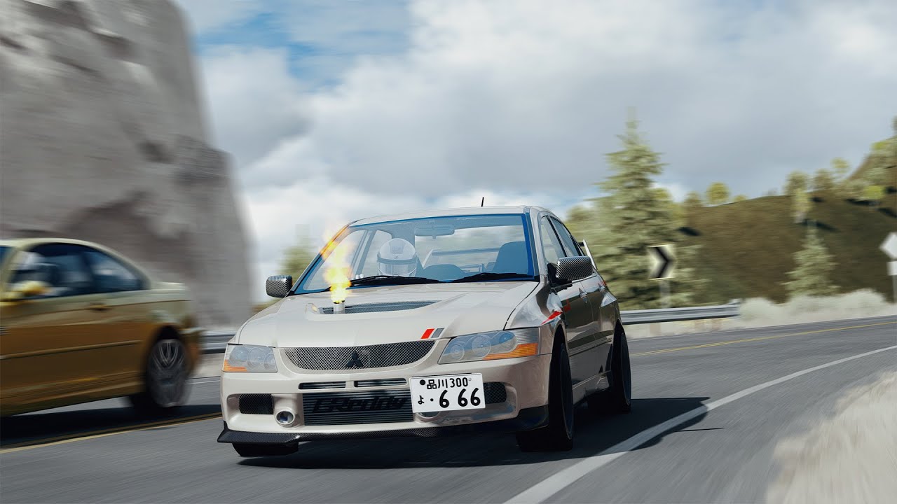 Assetto Corsa - 935WHP EVO IX CRUISE at LA Canyons (Traffic) [VR]