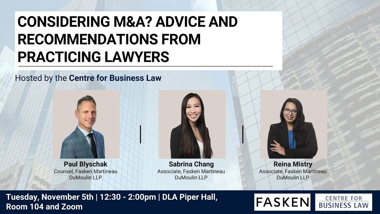 Considering M&A? Advice and Recommendations from Practicing Lawyers