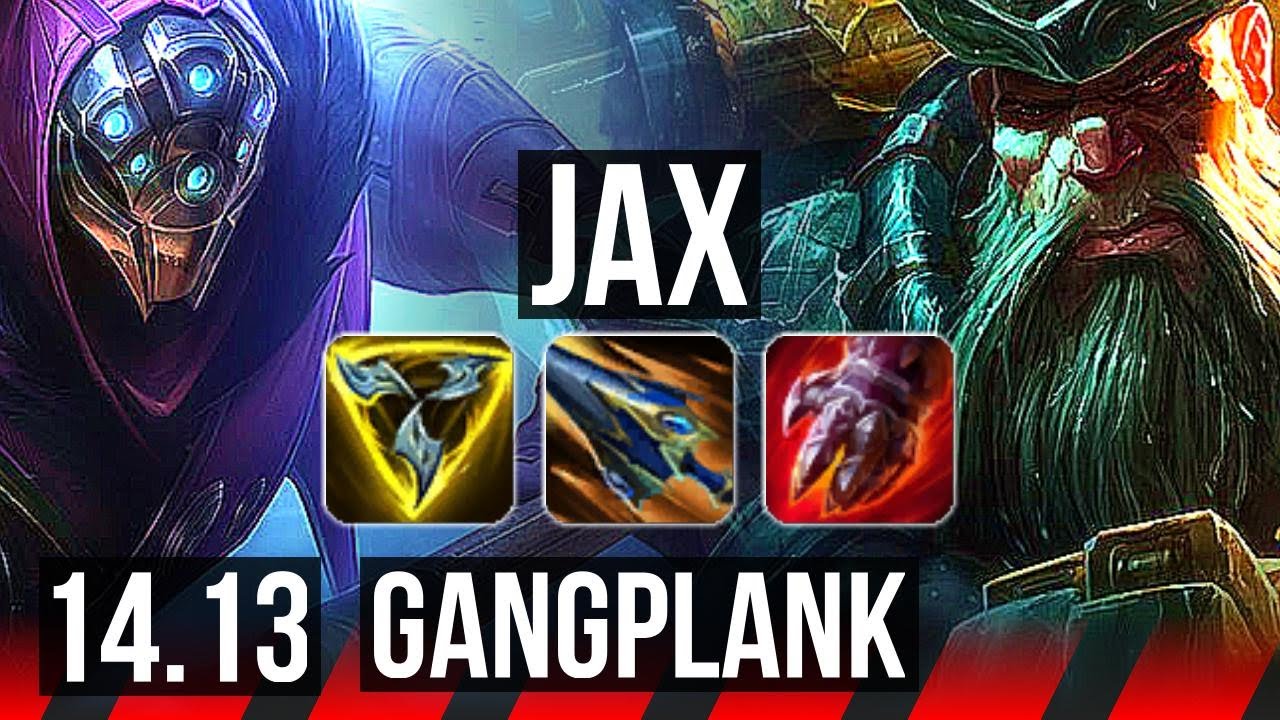 JAX vs GANGPLANK (TOP) | 9/3/11, 500+ games | EUW Challenger | 14.13