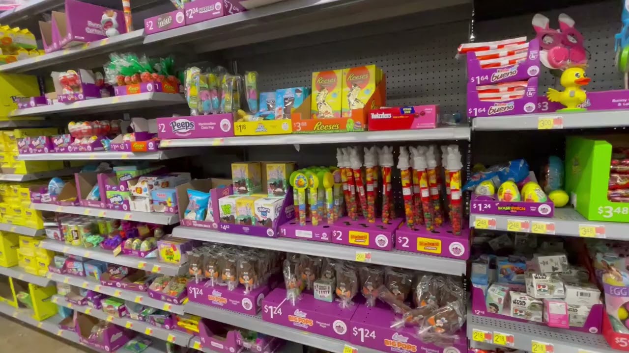 Two American Easter shops-Happy Easter,Bunny, eggs. Basket, Hairband,Chocolate-Walmart, Dollar gener