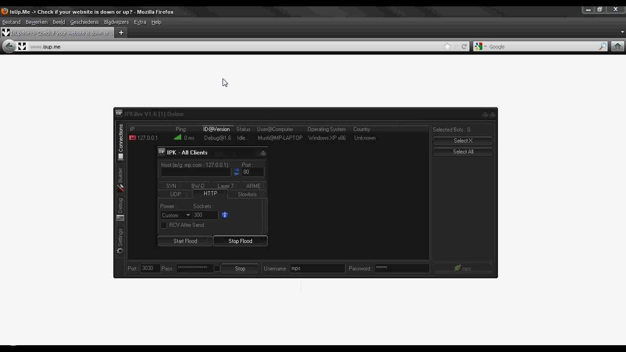 IPKiller - HTTP Flood Test With 1 Bot