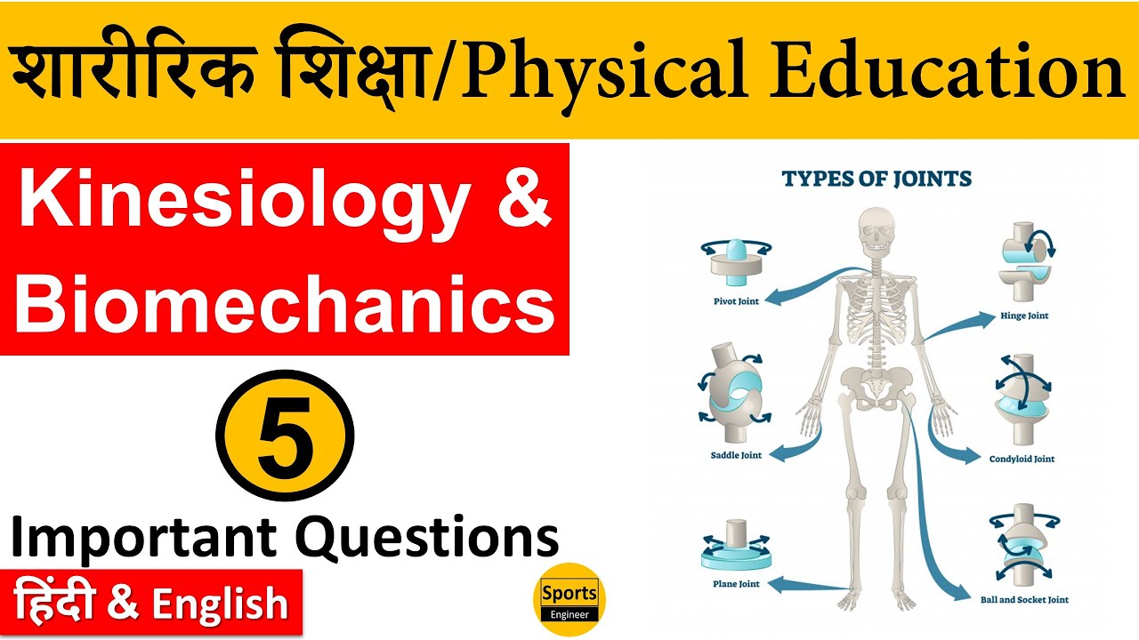 Kinesiology & Biomechanics {Part-5} Physical Education MCQs