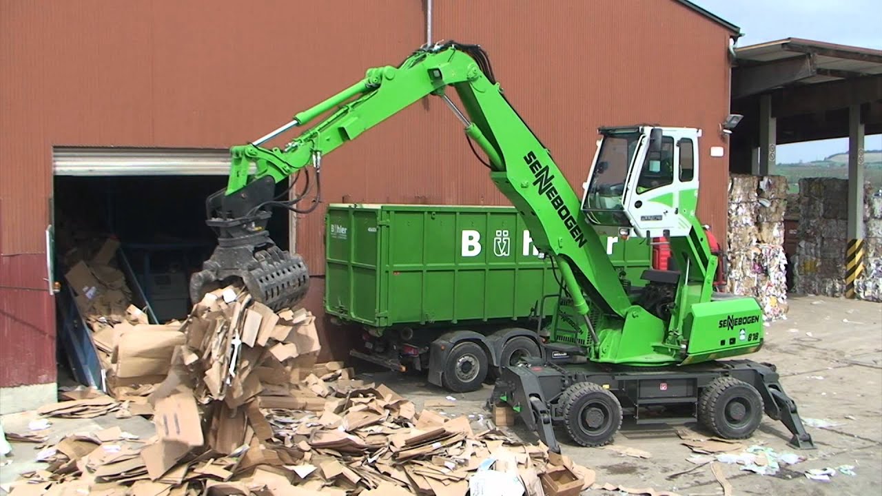SENNEBOGEN - Recycling: 818 Mobile Material Handler with sorting grab