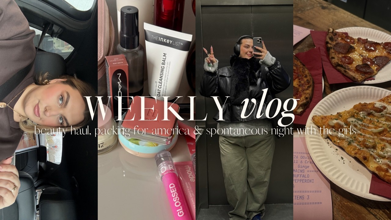 weekly vlog...pre-holiday prep, trying new beauty & late night pizza with the girls