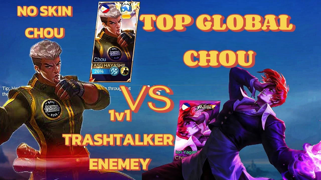 KOF SKIN 1V1 CHOU DAW KAMI | CHOU TO CHOU THE OPPONENT IS SCARY BECAUSE CHOU HAS A KOF SKIN
