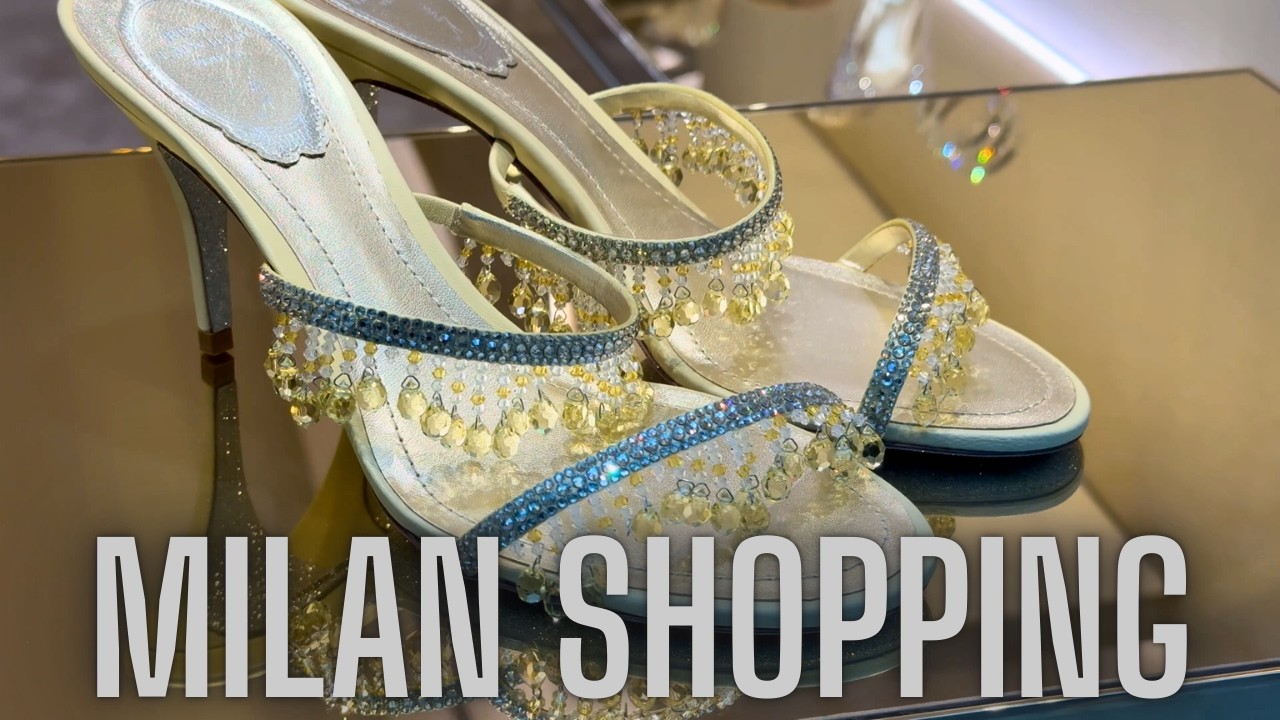 Window Shopping & Store Display in Milan Italy 🇮🇹 | Milano Luxury Shopping Streets 4K