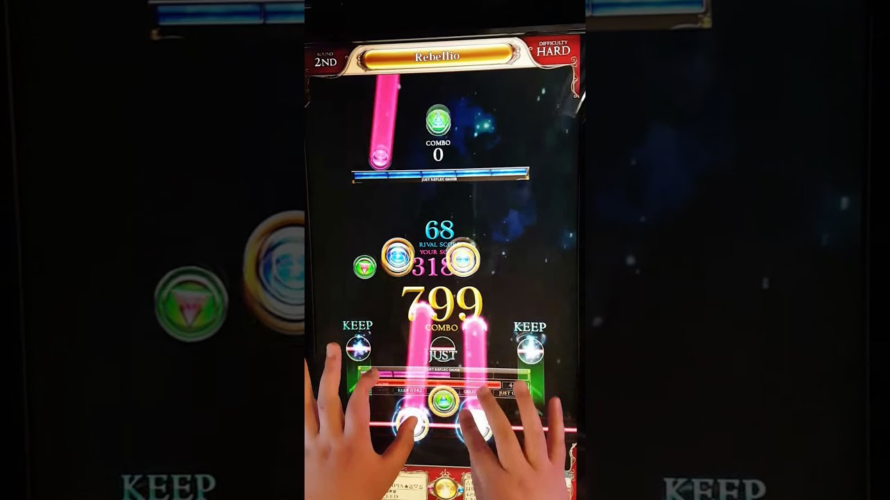 [REFLEC BEAT 悠久のリフレシア] Rebellio (HARD) 99.7% AJR+FC