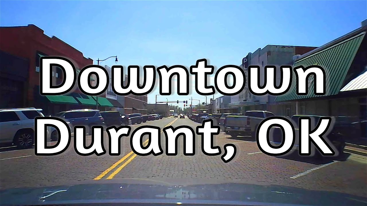 Driving Downtown Durant, OK (Dash Cam)