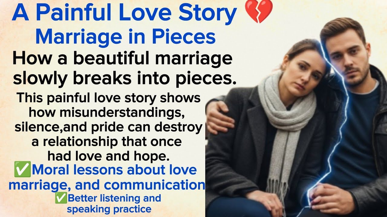 A Painful Love Story 💔 Marriage in Pieces ⭐ Learn English With Stories ✅ Level 3