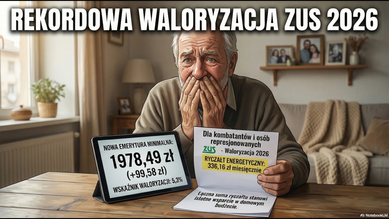 336 zł z ZUS co miesiąc? 💰 Waloryzacja 2026 i Ryczałt Energetyczny. Zobacz, jak odebrać!