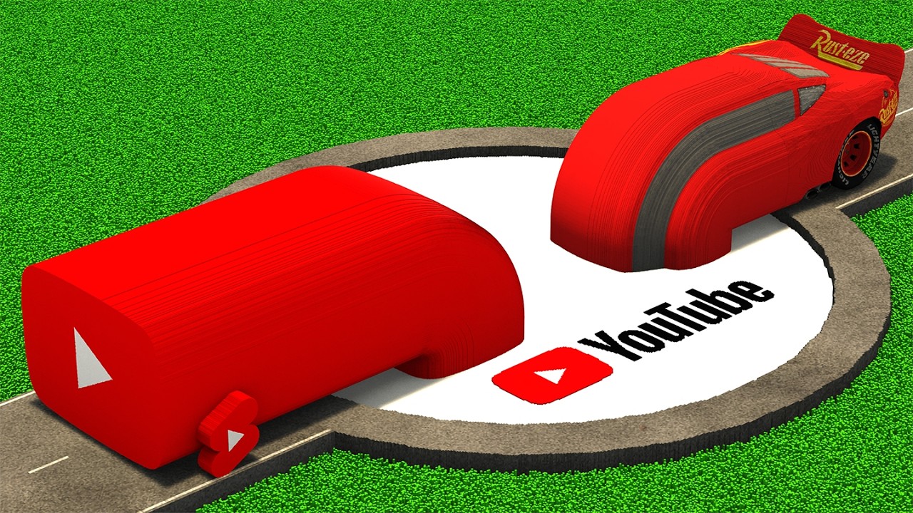 LONG CARS vs YOUTUBE PORTAL in Teardown