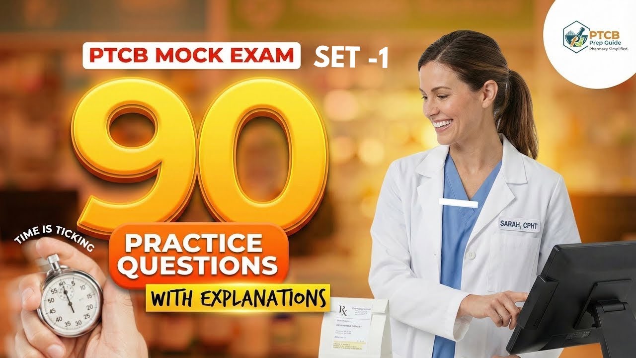 PTCB Mock Exam | 90 Practice Questions (Full Pharmacy Tech Review)