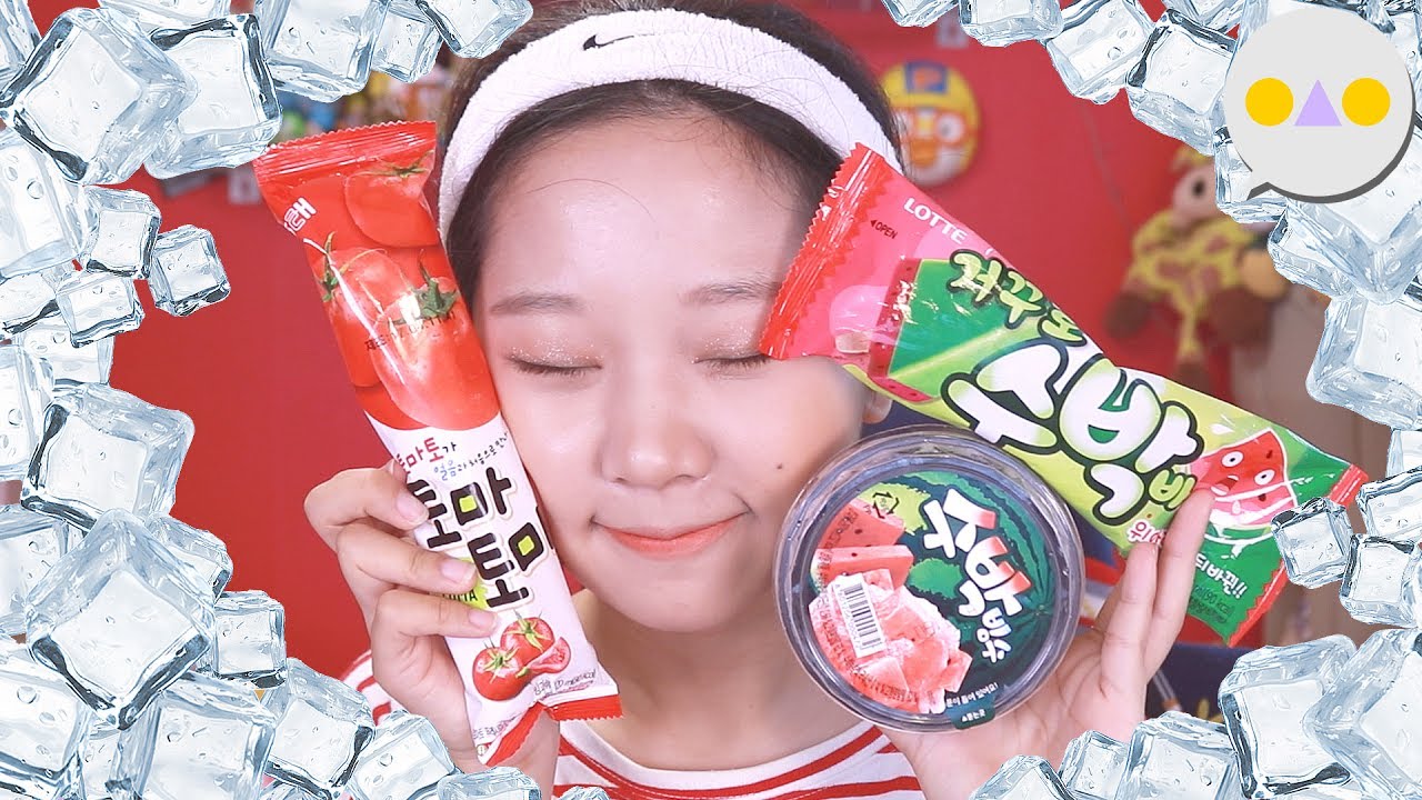 {이승인} 거꾸로 수박바 처음 먹어보기 /토마토마/거꾸로수박바/수박빙수/