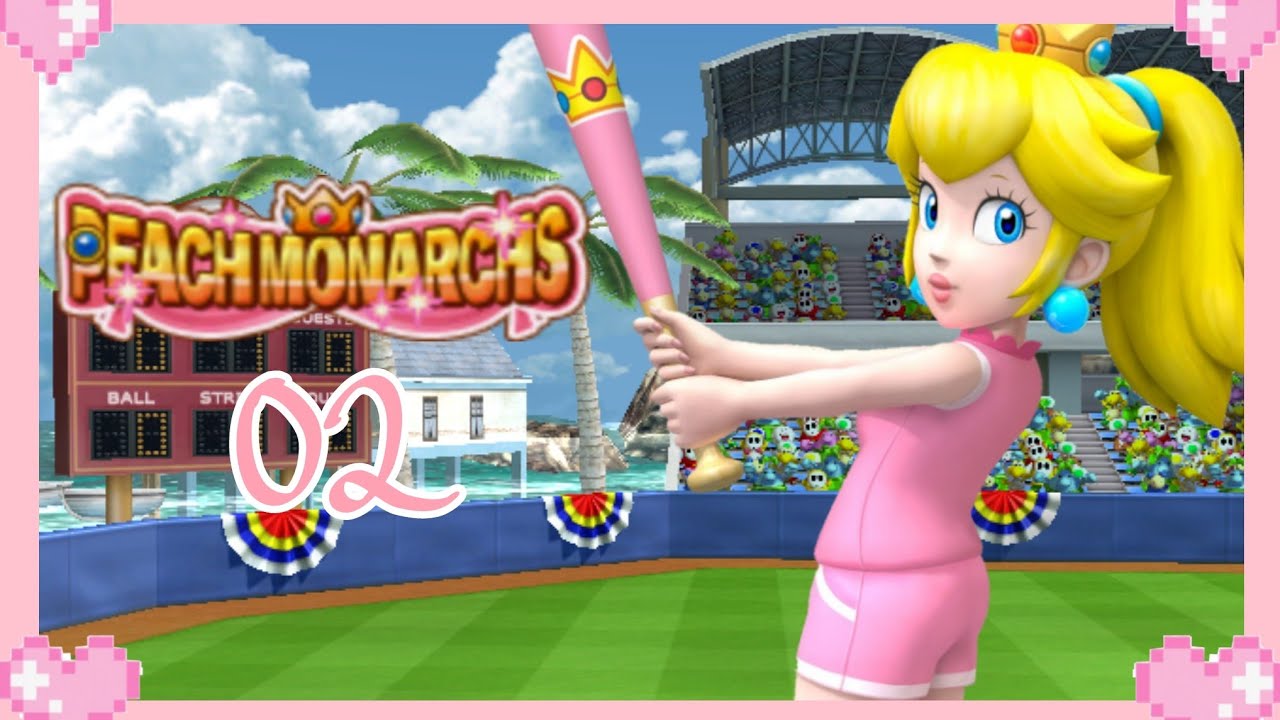 🌸 Mario Super Sluggers (Mario Stadium) - Peach team 🌸