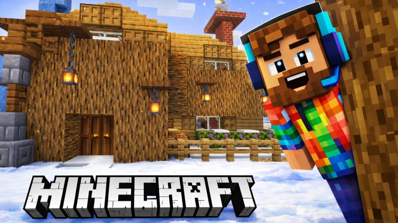 Romantic Minimalist Mountain Chalet | Minecraft Speed Build