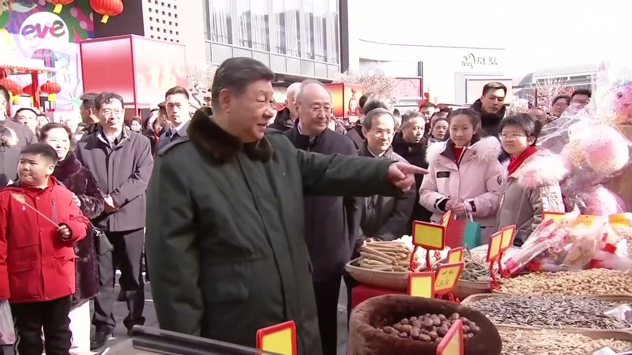 Xi Visits People In Beijing Ahead Of Spring Festival
