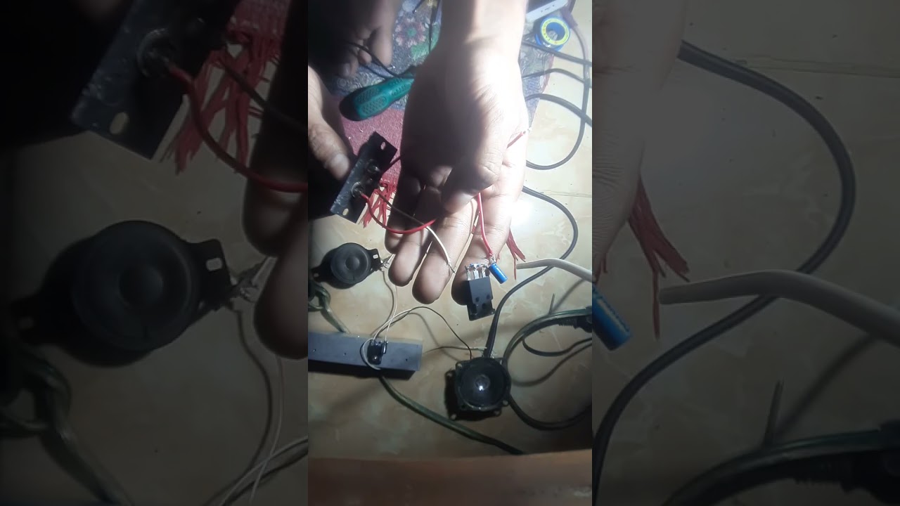  Membuat barang bekas/ rongsokan menjadi amplifier mini 5v 