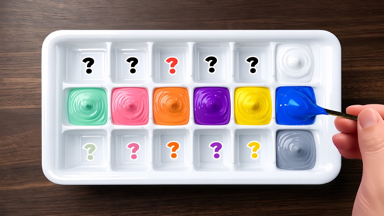 How to Create 18 Beautiful Candy Colors from only 8 colors | Satisfying Color Mixing