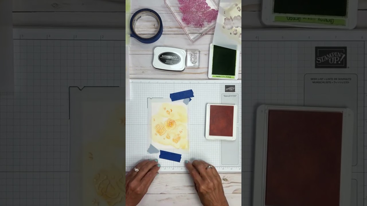 Card making is fun when you create with decorative masks! #cardmaking #papercrafts #stencil #shorts