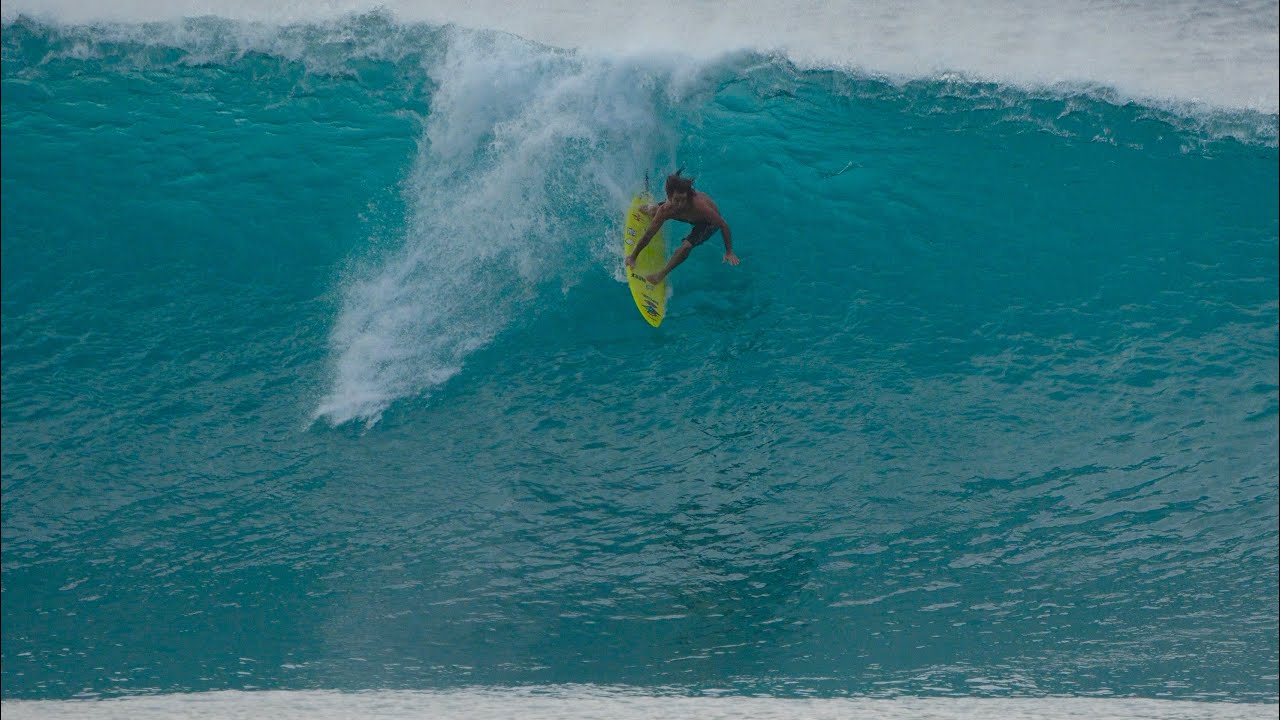 Mason Ho Surfing PIPELINE & BACKDOOR Evening Flurry On Small Board