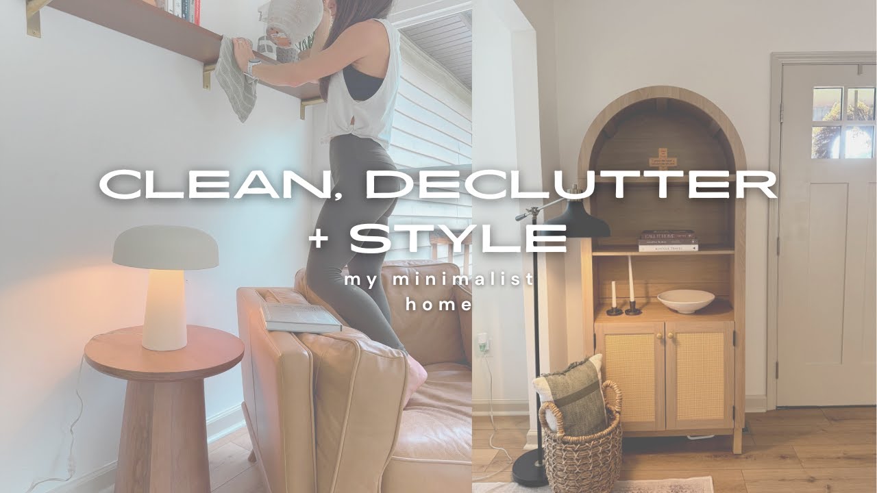 CLEAN + DECLUTTER WITH ME  | minimalist edition |