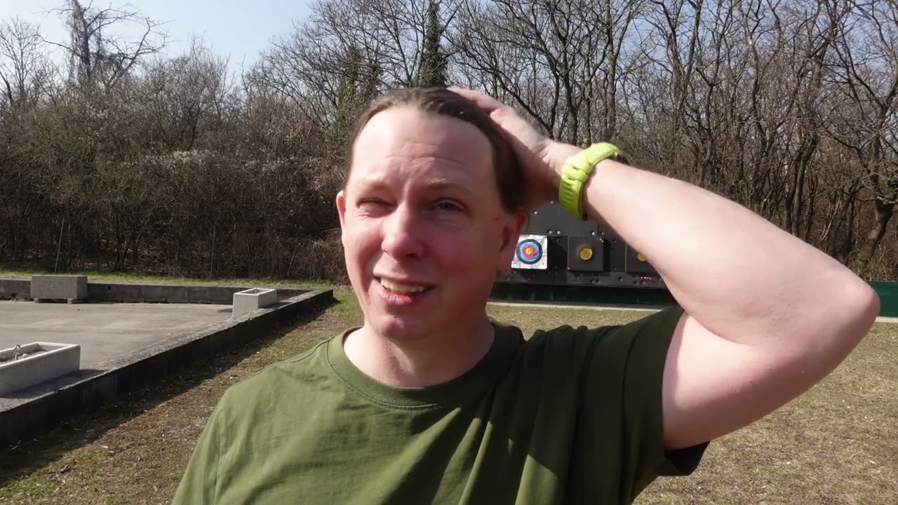 Trefferbild mit 16 Pfund auf 20 Meter mit Einsteigerbogen.