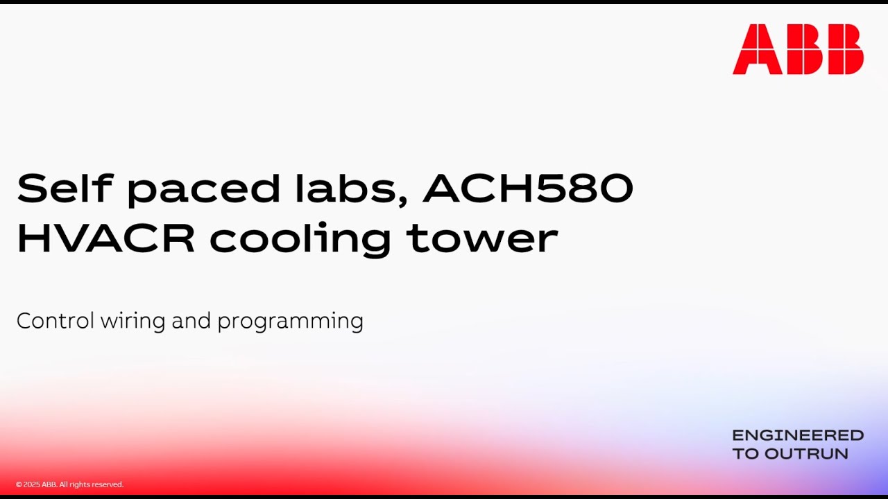 Лабораторные работы для самостоятельного выполнения. Градирня ACH580 HVACR