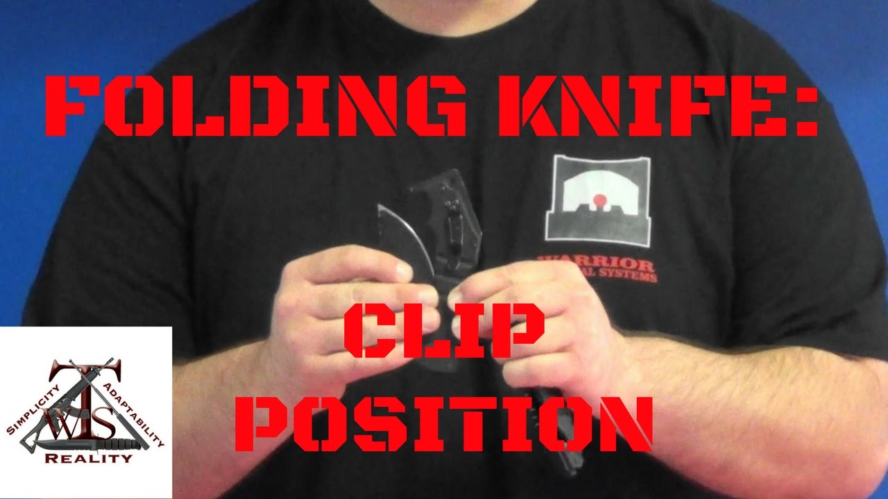 Tactical Folding Knife: Clip Position