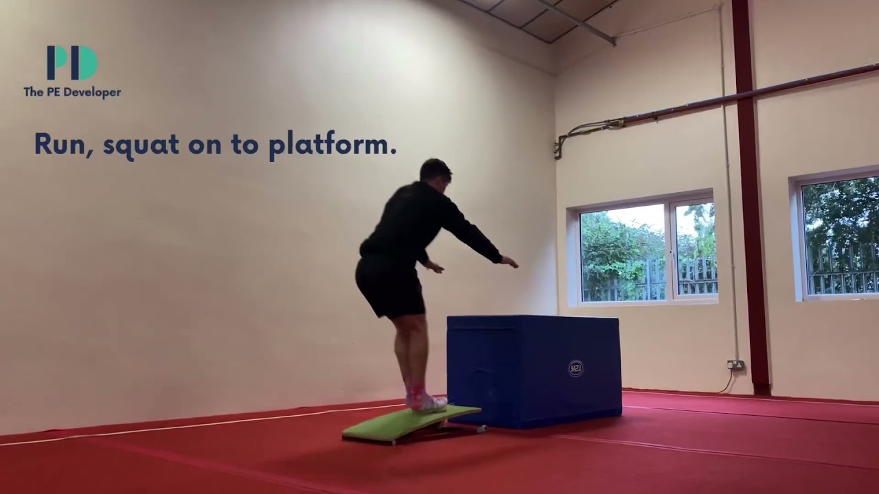 Squat On Gymnastics Progression | The PE Developer