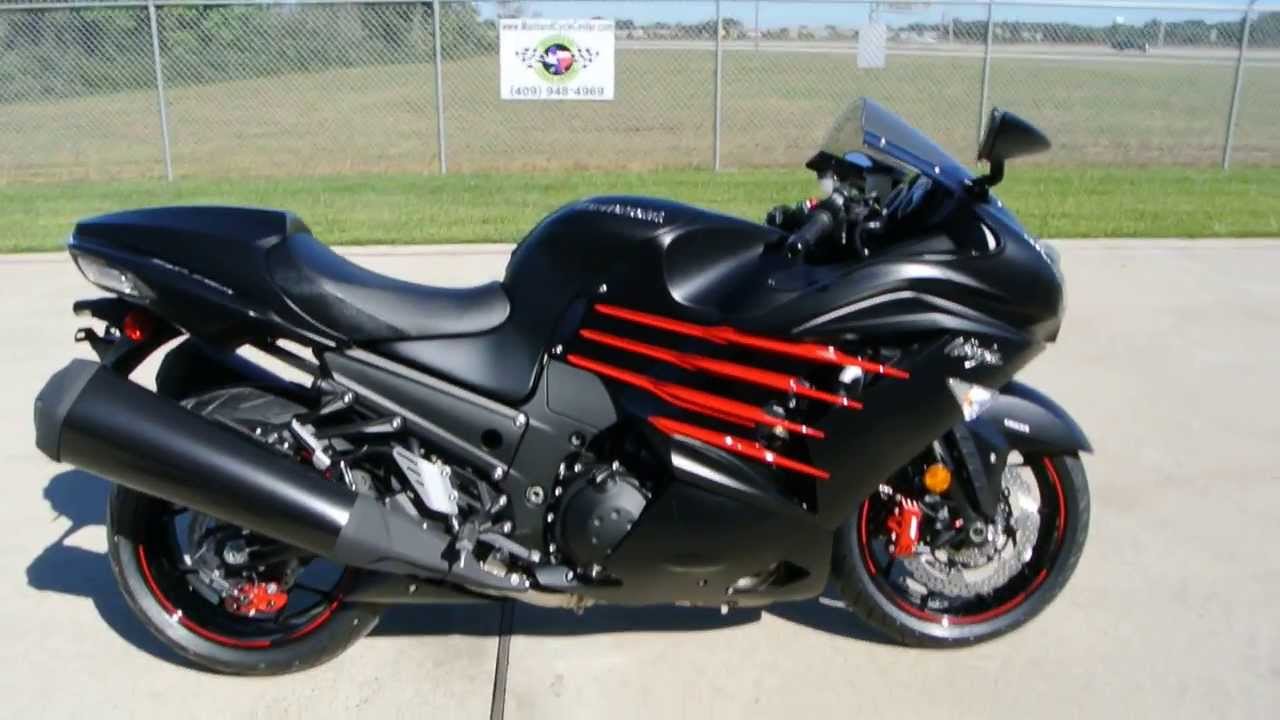 2014 Kawasaki ZX14R Ninja in Flat Ebony Review Overview and Walk Around  For Sale $15,299