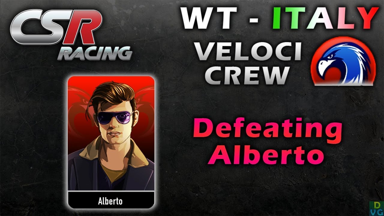 CSR Racing | World Tour - Italy | Veloci Crew - Alberto