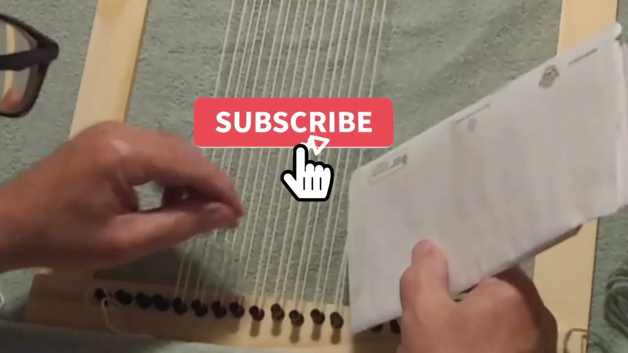 Tapestry Weaving on DIY Small Frame Loom - Learn the basics of warping, wefting, picking and beating