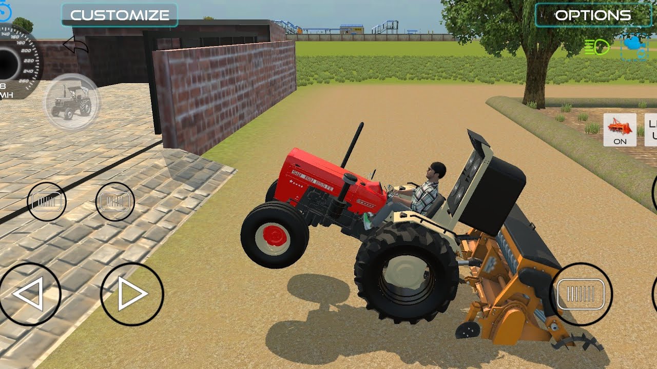 Farming tractor 3d cartoon game || trector video ||