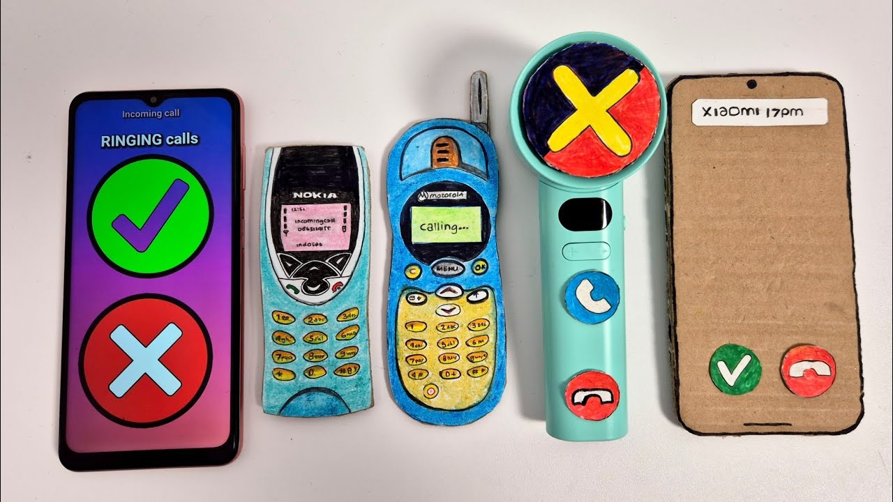 SAMSUNG A25 vs NOKIA 8210 vs Motorola vs FAN phone vs Xiaomi 17pm, incoming call