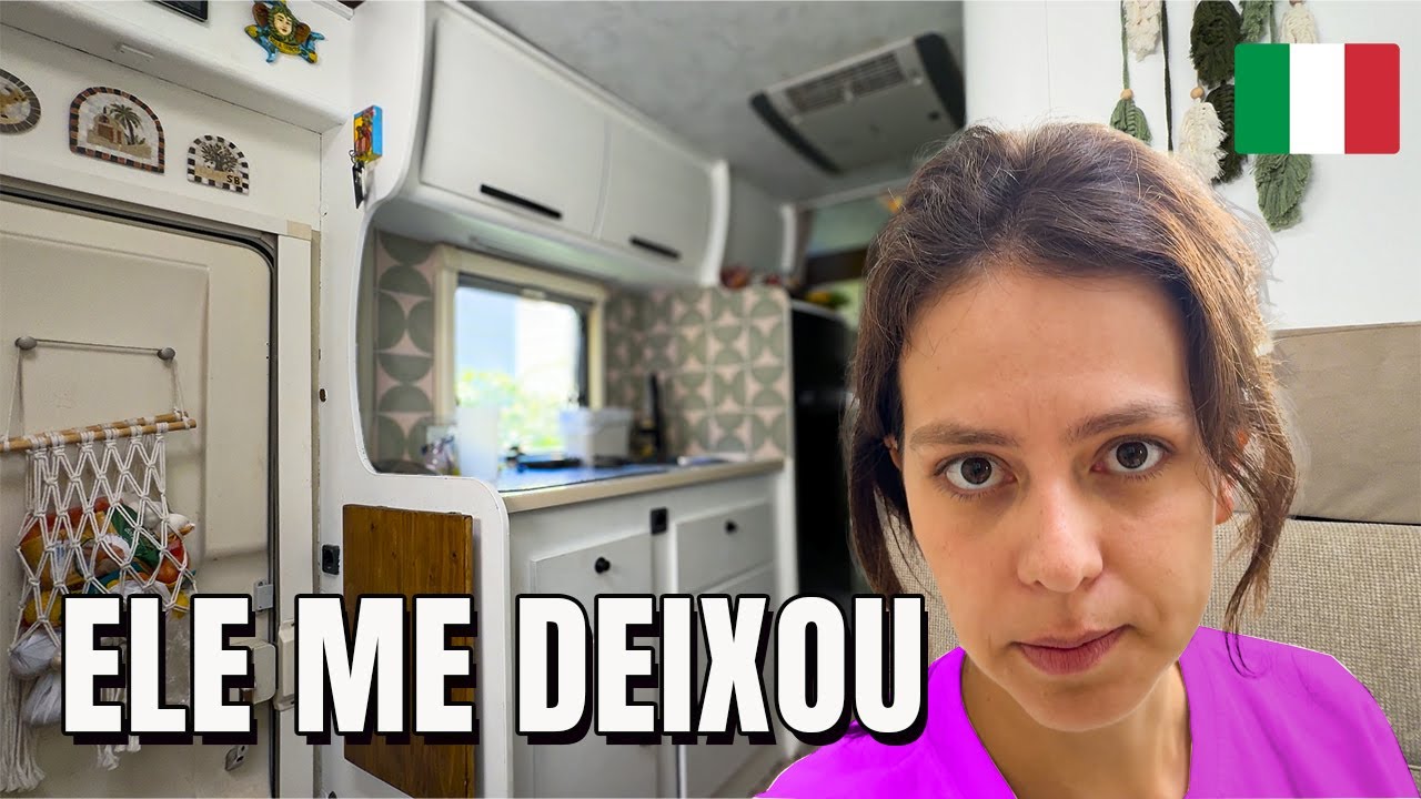 SOZINHA morando em um carro em ROMA na ITÁLIA
