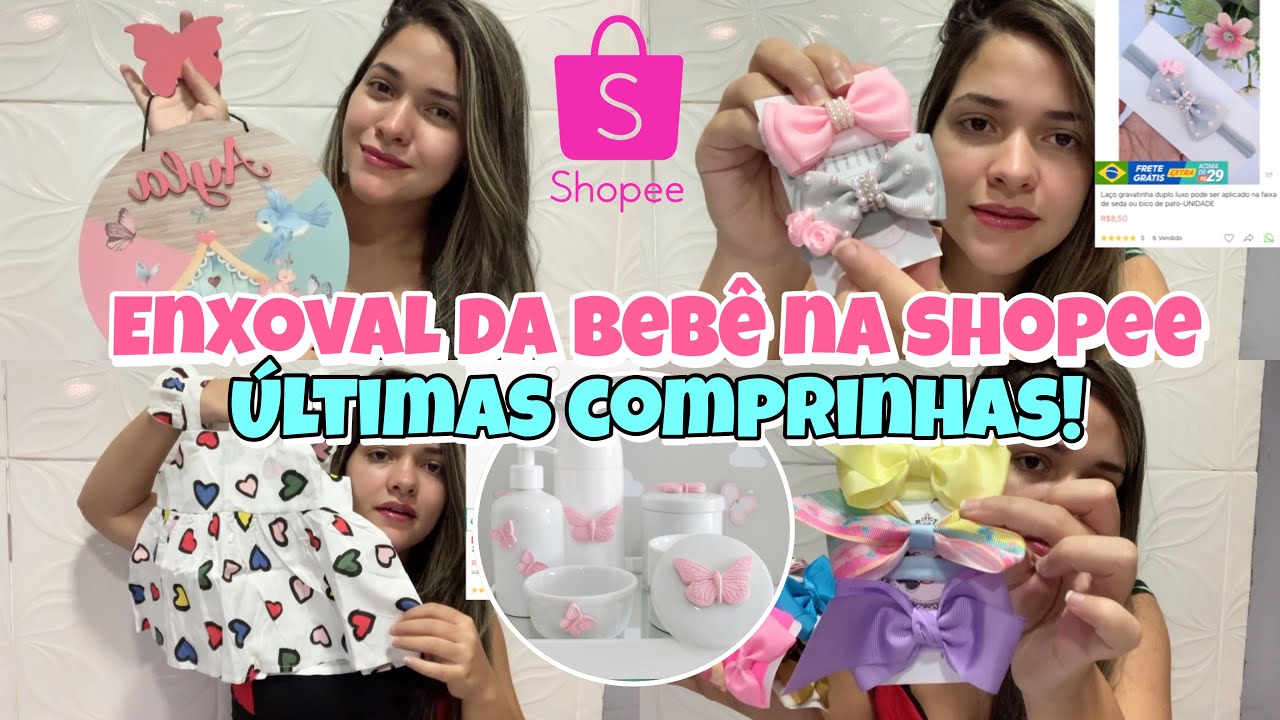 Enxoval da bebê na shopee, últimas comprinhas + mostrei valores de tudo! 😍