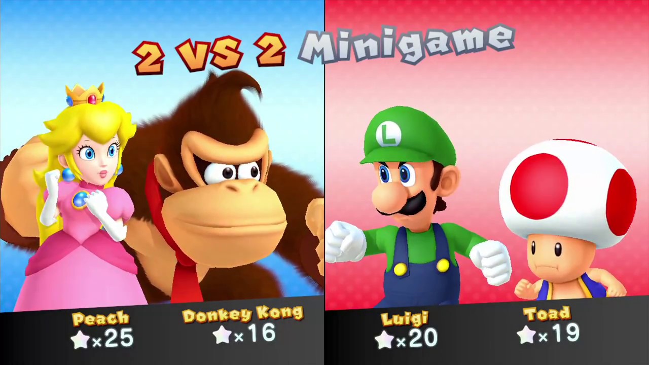 Mario Party 10 - Haunted Trail (2 Player - Master CPU) Peach, Donkey Kong Vs. Toad, Luigi 