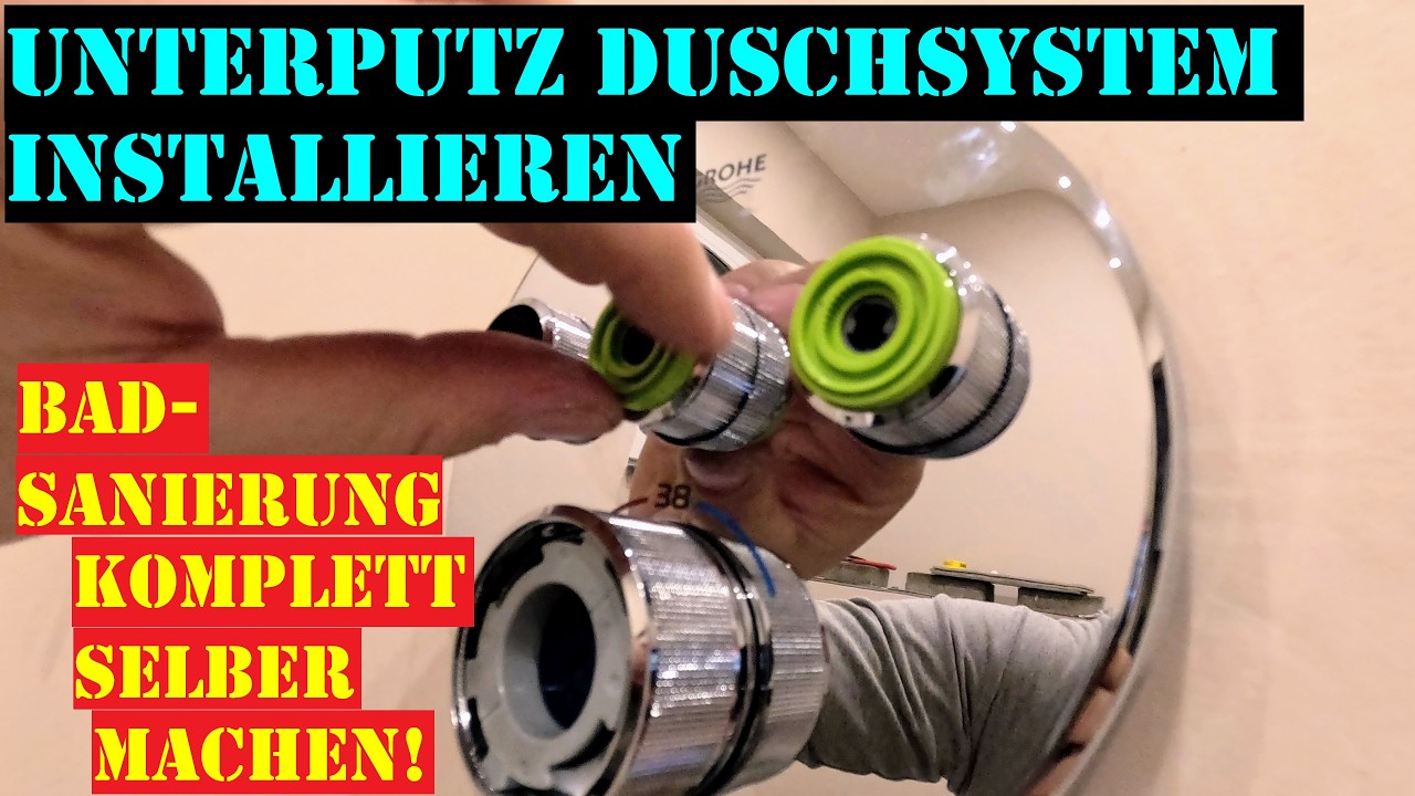 Unterputz Duschsystem installieren - Grohe SmartControl selber einbauen. Badsanierung DIY!