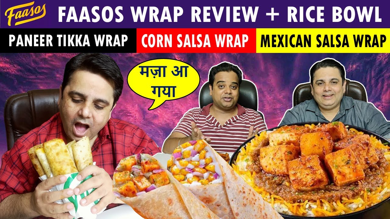 Faasos Wrap Review ! Faasos Rice Bowl Review ! Faasos Food Review ! Indian Food Vlog ! Wrap in Delhi