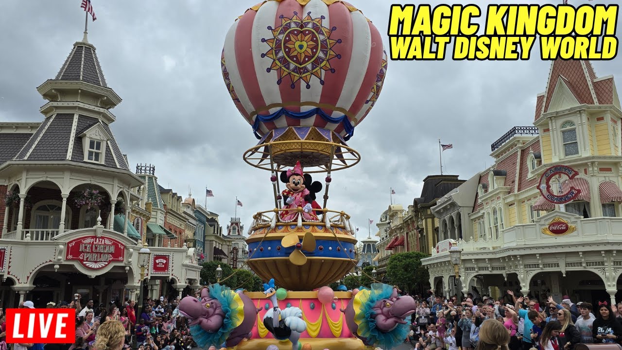 🔴Live Magic Kingdom Sunday with Rides, Shows, Parades at Walt Disney World 2/1/2026