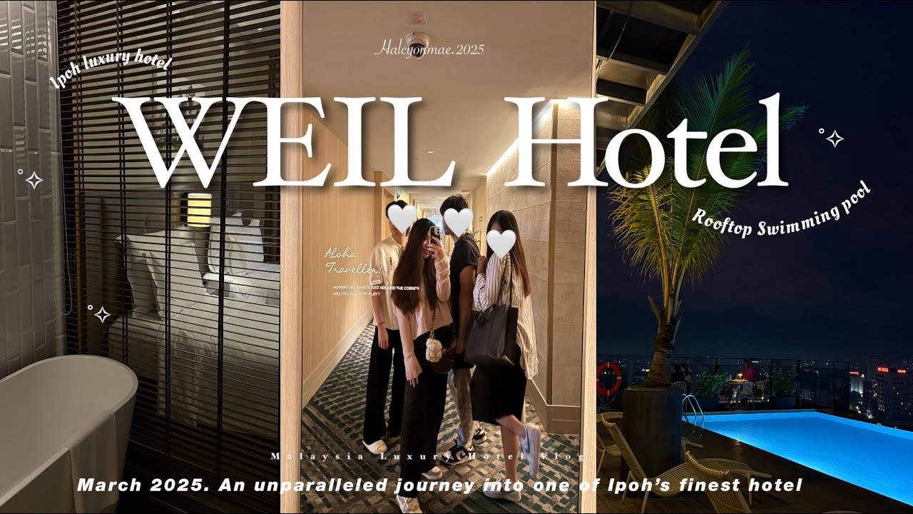 IPOH HOTEL VLOG ⭐️ WEIL hotel | Room Tour, Breakfast Buffet & Rooftop Views 🇲🇾