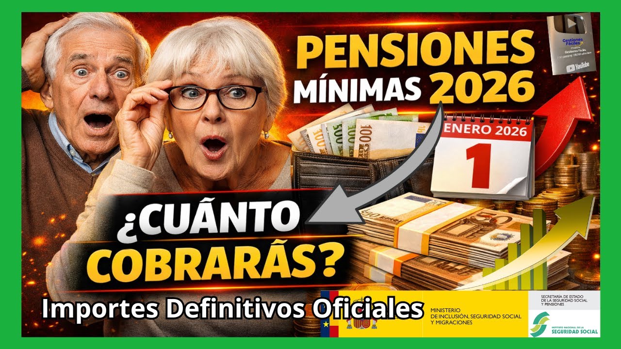 💰👉𝐂𝐮𝐚𝐧𝐭𝐢𝐚𝐬 𝐀 𝐂𝐨𝐛𝐫𝐚𝐫 𝐎𝐅𝐈𝐂𝐈𝐀𝐋𝐄𝐒 𝐏𝐞𝐧𝐬𝐢𝐨𝐧𝐞𝐬 𝐌𝐢́𝐧𝐢𝐦𝐚𝐬 𝟐𝟎𝟐𝟔 𝐂𝐨𝐧𝐭𝐫𝐢𝐛𝐮𝐭𝐢𝐯𝐚𝐬 [𝐌𝐞𝐬 𝐲 𝐀𝐧̃𝐨]💰#gestionesfaciles