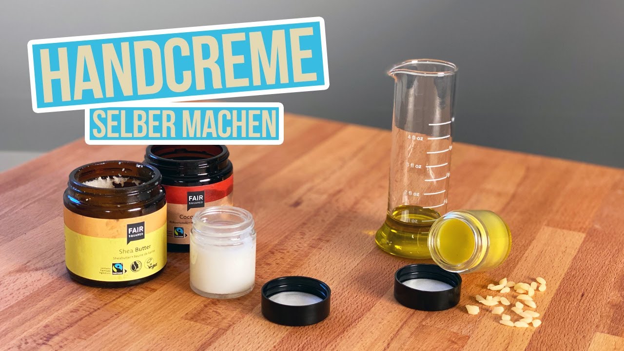 Nat&uuml;rliche Handcreme selber machen - mit nur zwei Zutaten