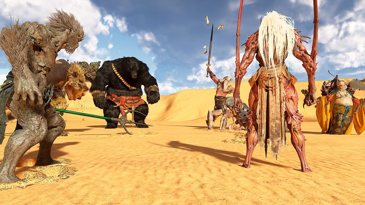 Free For All Royale Battle of All Chapter's Final Bosses - Black Myth Wukong Fight