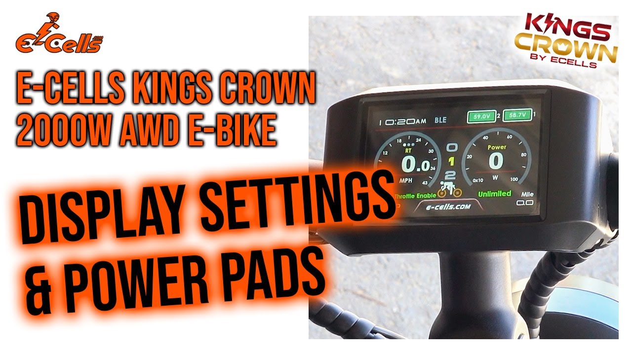 E-CELLS KINGS CROWN Display Settings & Power Pads