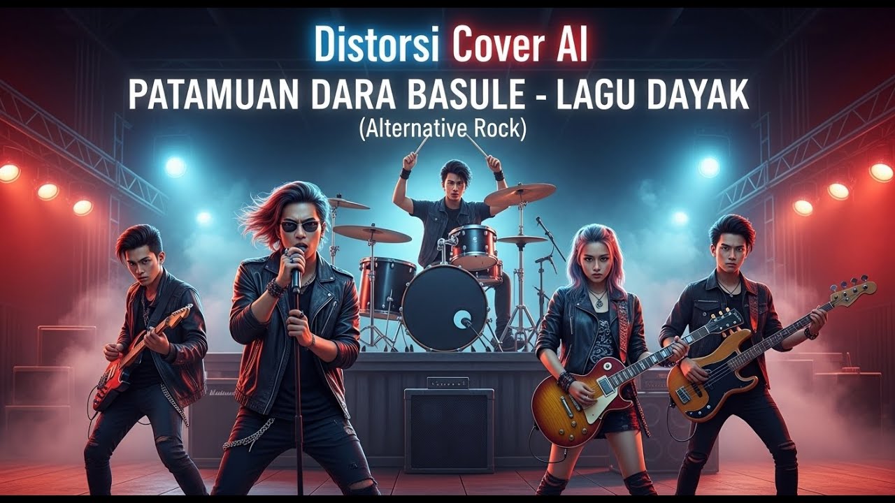 PATAMUAN DARA BASULE – LAGU DAYAK (Versi Rock AI) ⚡ BIKIN MERINDING