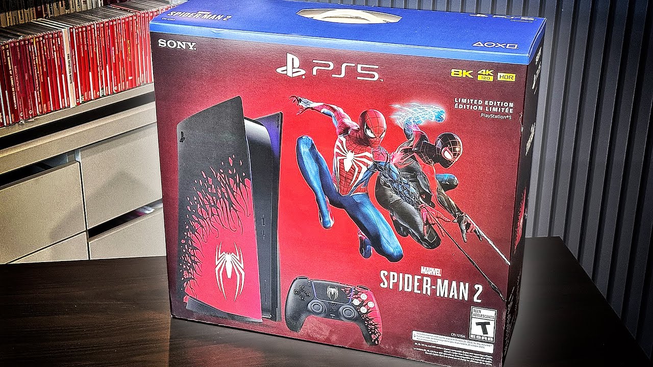 PS5 do SPIDER-MAN 2 | Unboxing da Edição Limitada do PlayStation 5 do Homem Aranha!!!