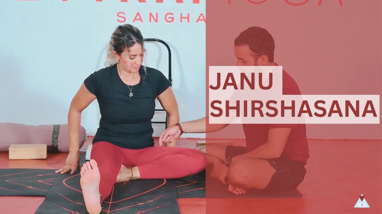 How to do Janu Shirshasana | Devvrat Yoga Sangha Teacher Training Course Kerala