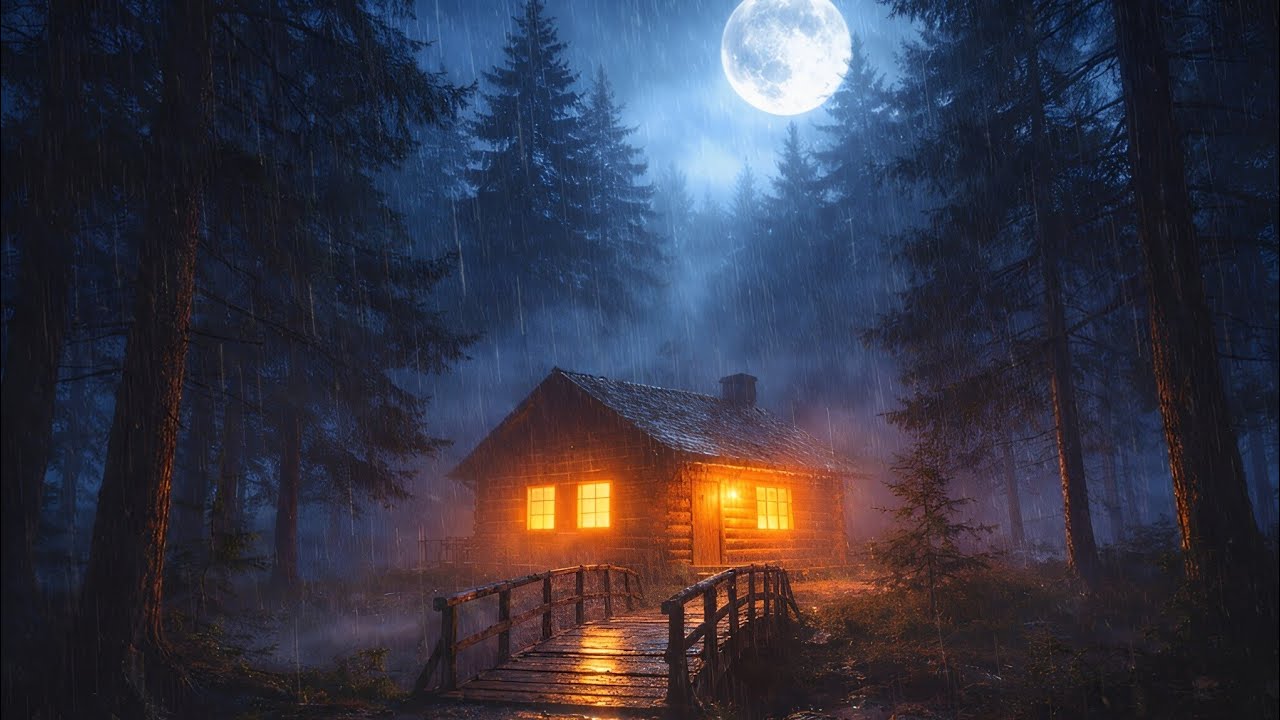 Deep Sleep During the Rainy Night – 6 Hours Rain Sounds for Fast Sleep & Stress Relief